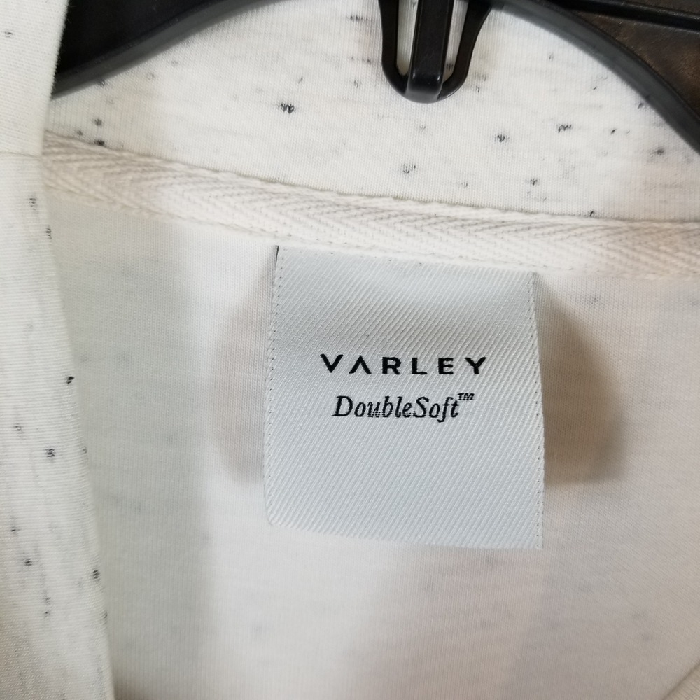 Varley Kavala Sweatshirt Women S Ivory Speckle DoubleSoft Funnel Neck Pullover - Picture 4 of 8